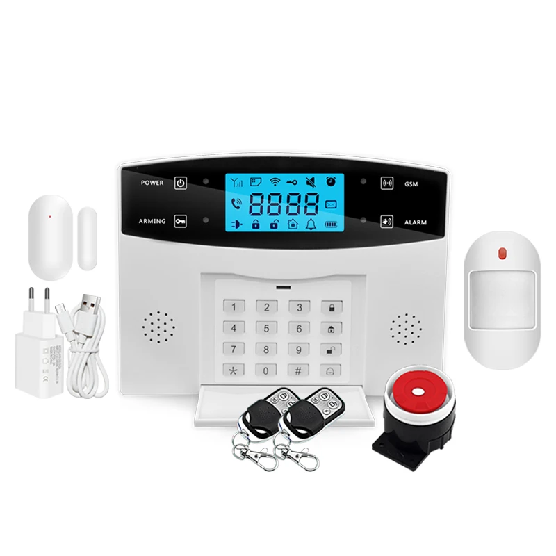 OEM Most Recent upgraded version Nice Design Tuya Smart WiFi Alarm home intruder Wireless GSM burglar fire security alarm system