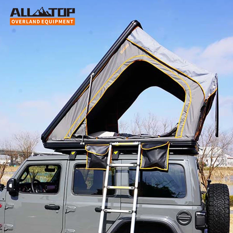 4X4 off Road Light Weight Camping Aluminum Roof Top Tent Car shell Hard Shell Top roof tent car