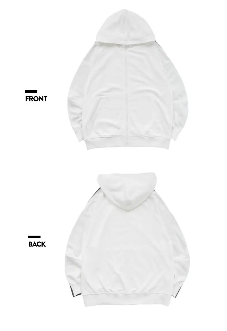 Толстовка унисекс с длинным рукавом, уличная одежда в стиле оверсайз, белая, с логотипом на заказ, зимняя уличная одежда