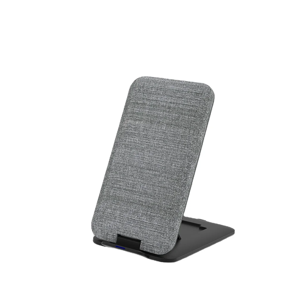 Best Selling Foldable Wireless Charging Stand Fast Wireless Charger Double Coil Design 10W Qi 1 X USB 12 Months 9V 1.67a,5v 2a