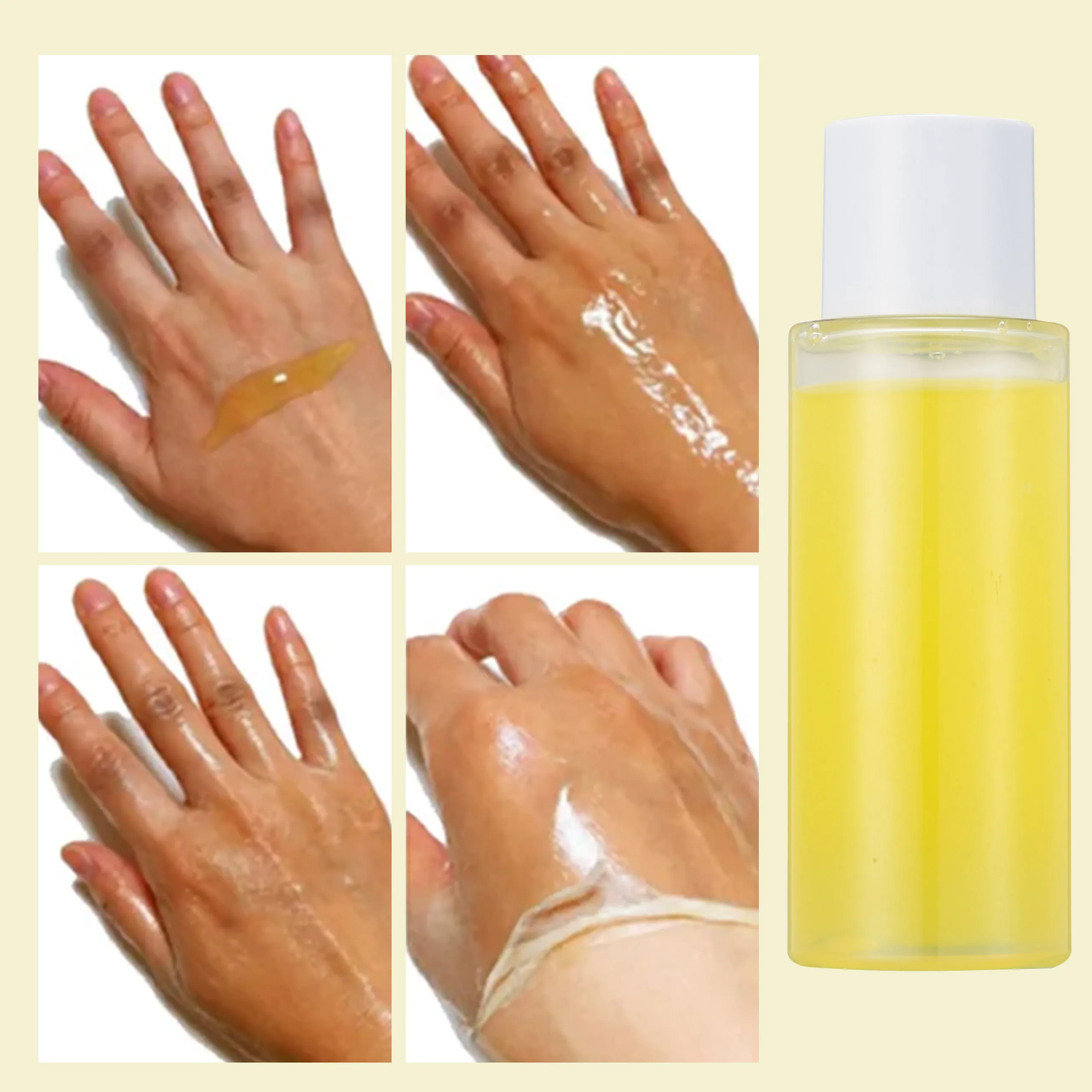 Private Label Blank Package Lower MOQ Extra Strong Bleaching Oil Dark Knees Knuckles Removal Skin Whitening Orange Yellow Peelin