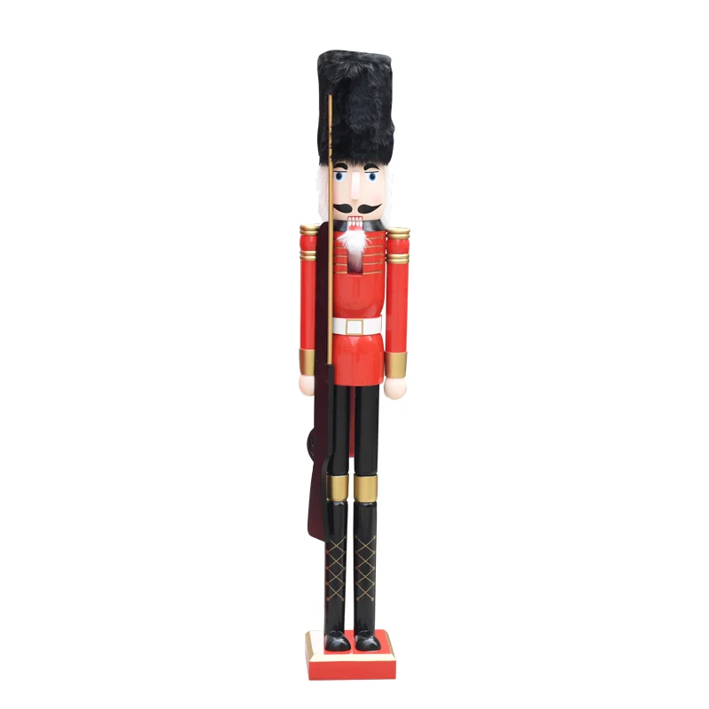 1.2m soldier christmas nutcracker statue gift outdoor decoration