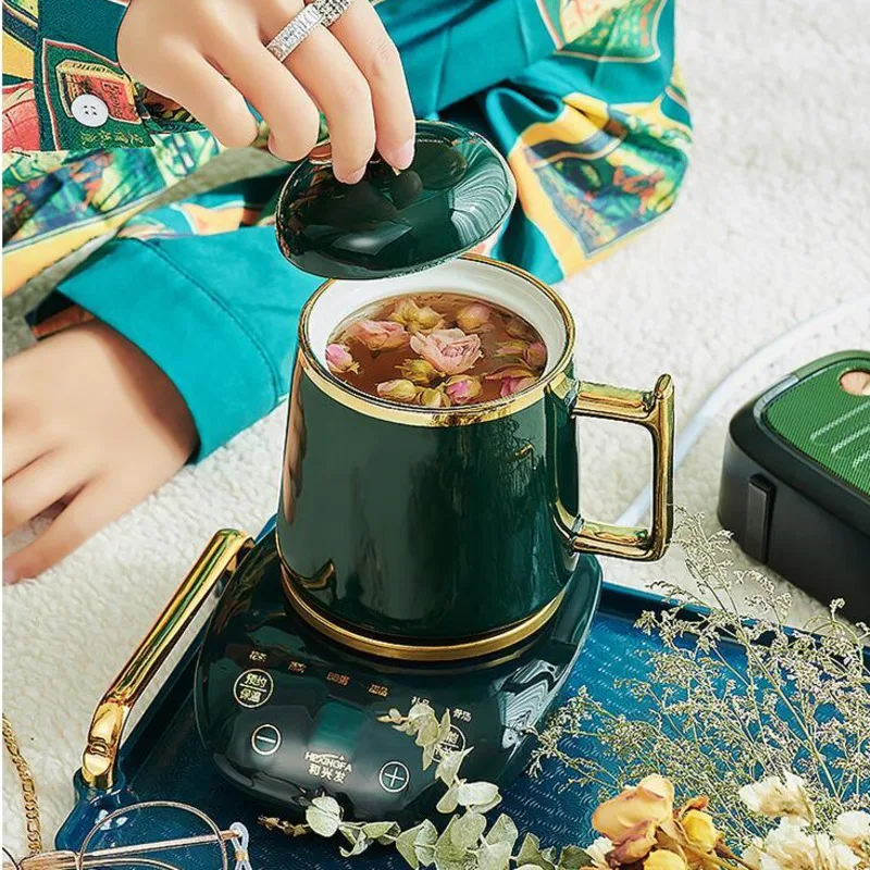 Household Touch High-value Health Cup Mini Electric Health Pot Ceramic Kettle Multifunctional Retro Ceramic Electric Stew Cup
