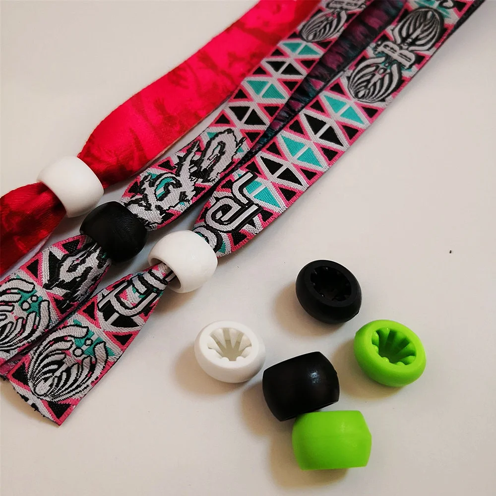 Высокобезопасный пластиковый раздвижной замок для текстильного плетеного праздничного браслета, застежка для браслета для вечеринки