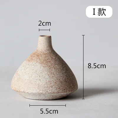 rustic nordic matte wabi-sabi retro antique terracotta chinese vintage simple flower clay modern ceramic vase