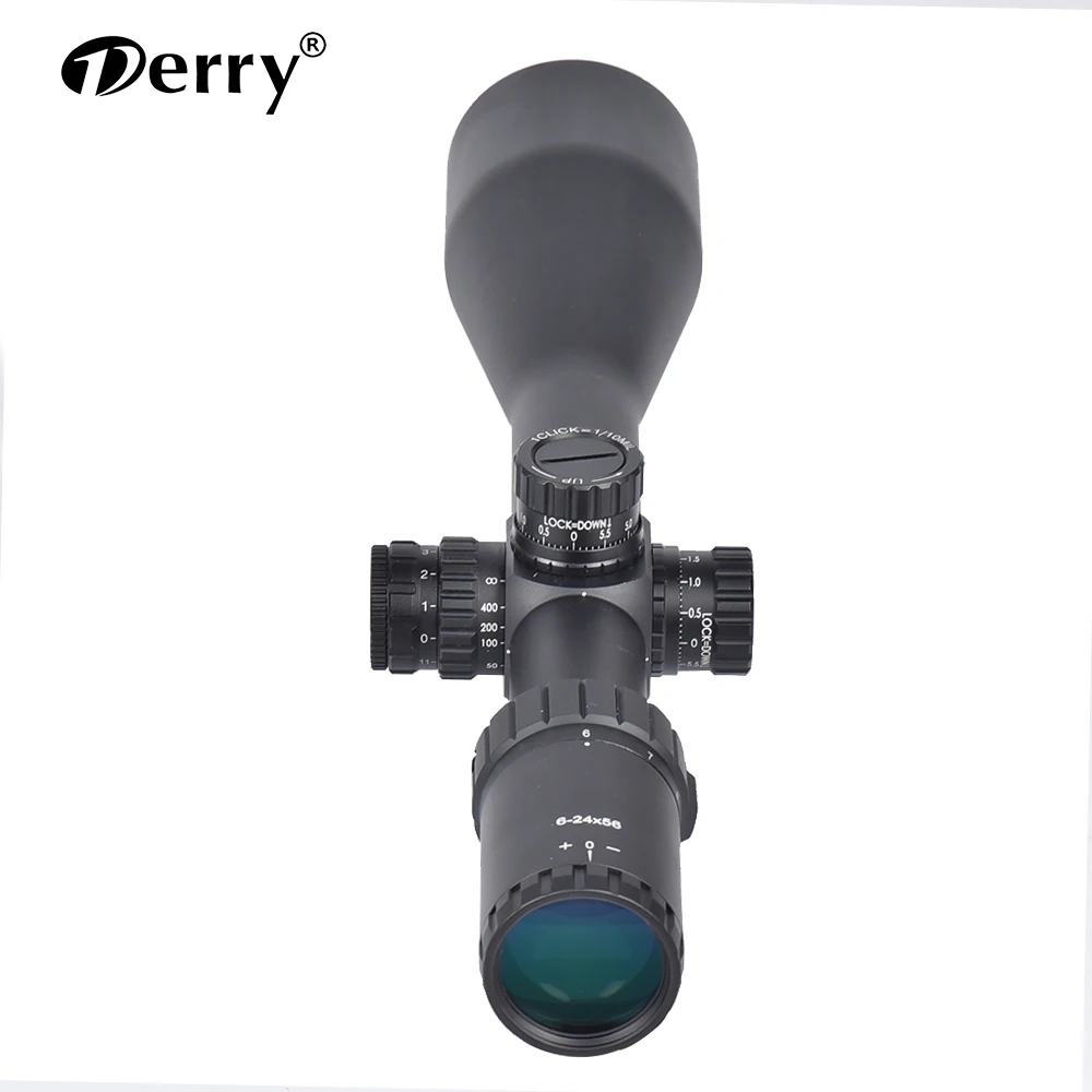Derry 2020 Best quality scope 6-24x50 illuminated hunting scopes