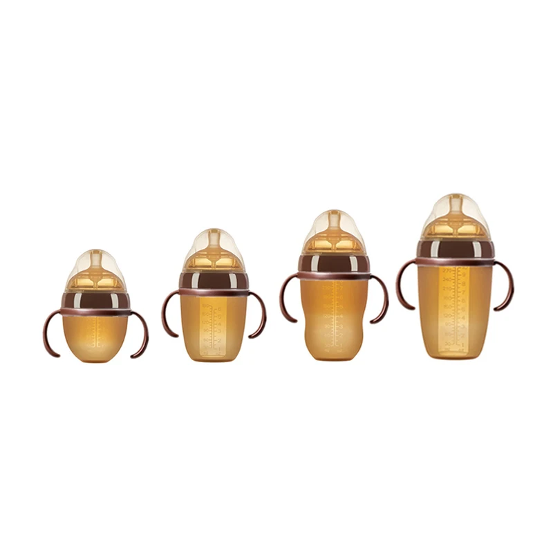 Customised Security Handsfree Wide Mouth BPA free ppsu baby milk feeding bottle imitate breast