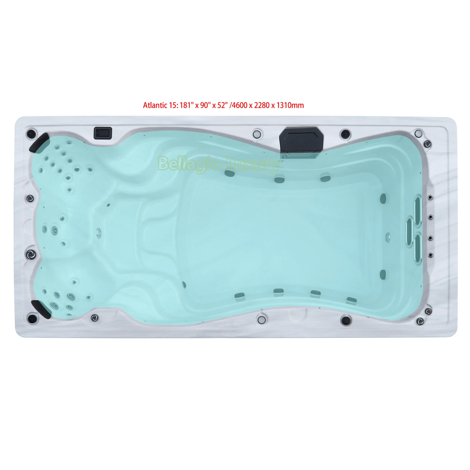 Спа-центр BELLAGIO 15 футов/4 6 м плавательный бассейн спа-ванна гидромассажная Ванна Китай завод спа