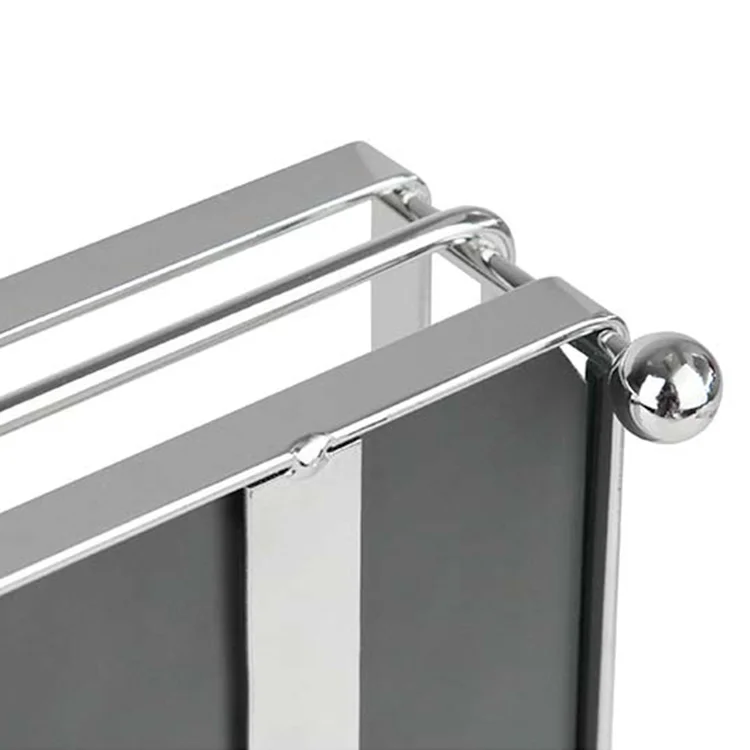 Wholesale Home Decorative Storage Silver Glass Mirror Tray Gold Metal Serving Tray