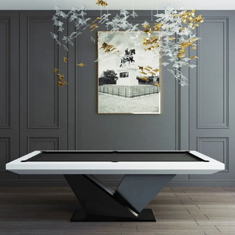 Factory luxury direct hot selling design billiard and pool tables with natural slate solid wood with professional felt