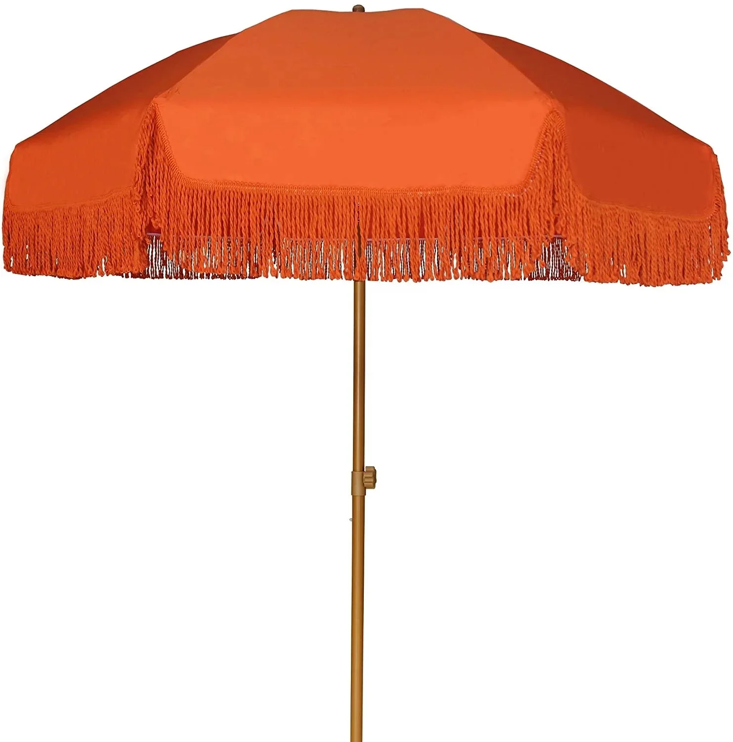 7ft 2021 Luxury Blue Strip Outdoor Garden Tassel Umbrella, Big  UV Protection Waterproof  Beach Fishing Patio Umbrella