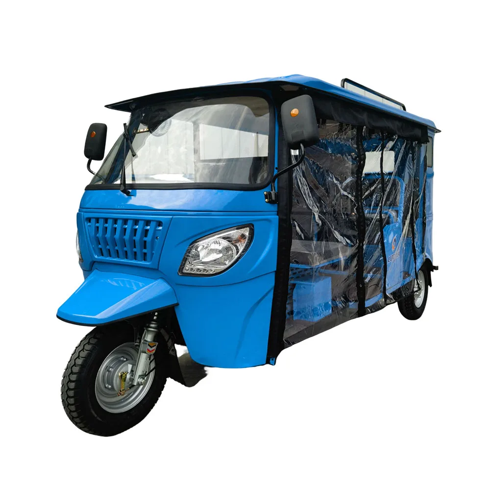 150-200CC Water Cooling Hot Selling 6 Seater Gasoline Tricycle Bajaj Tuk Tuk