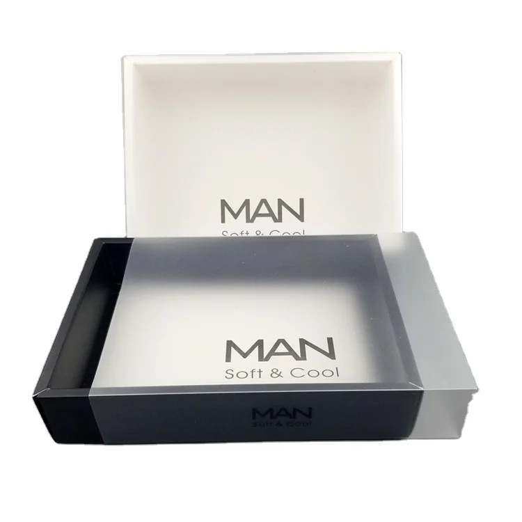 Eco Friendly Clear Frosted Cardboard Men Women Draw Pant Underwear Sock Lingerie Box Packaging Paper Corrugated Board Guangdong