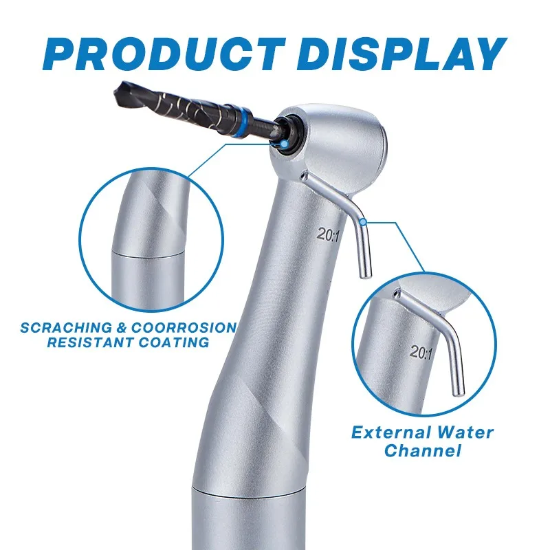 Dental handpiece contra angle 20:1 implant motor handpiece low speed hand piece dental implant