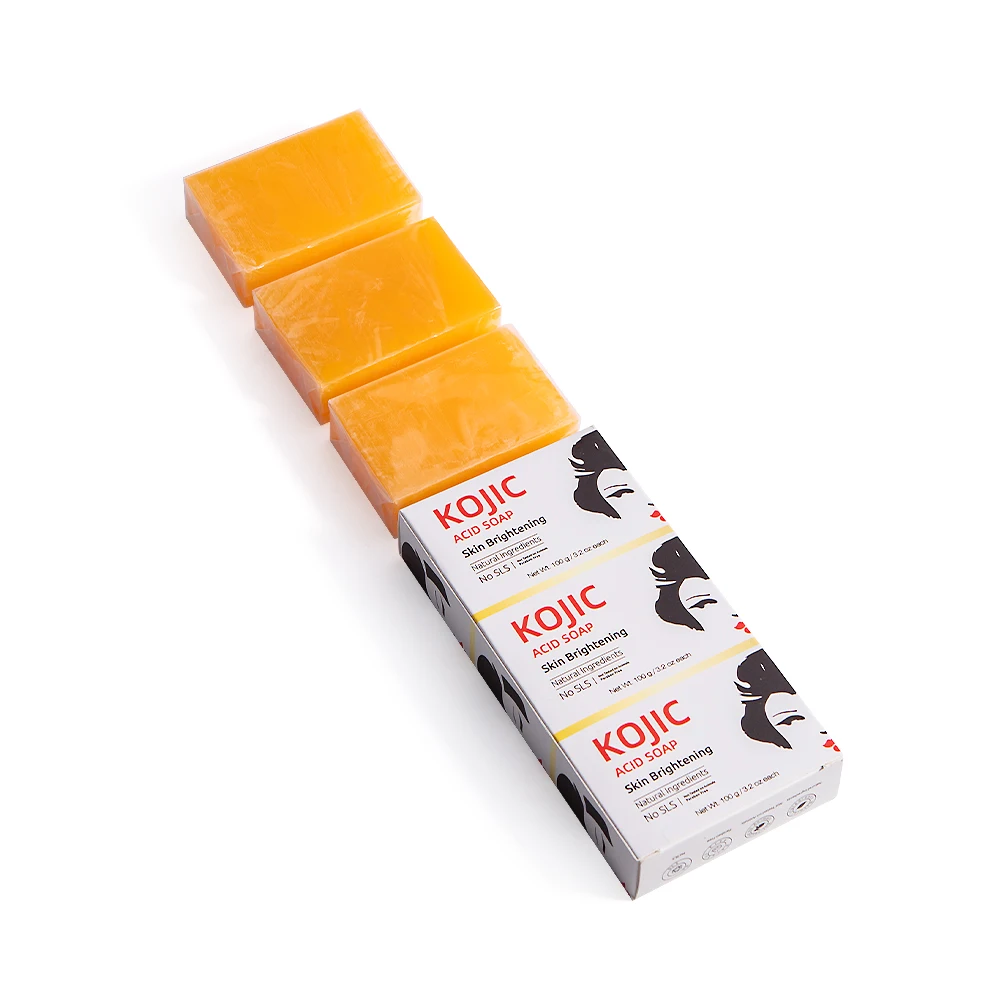 Cold Press Whitening Tumeric Face Soap Glycerin Soap Base Bleaching Body Whitening Kojic Acid Soap