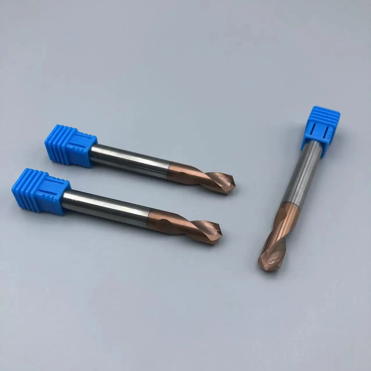 Carbide point drill bit with copper coated coated FOR STEEL CUT
