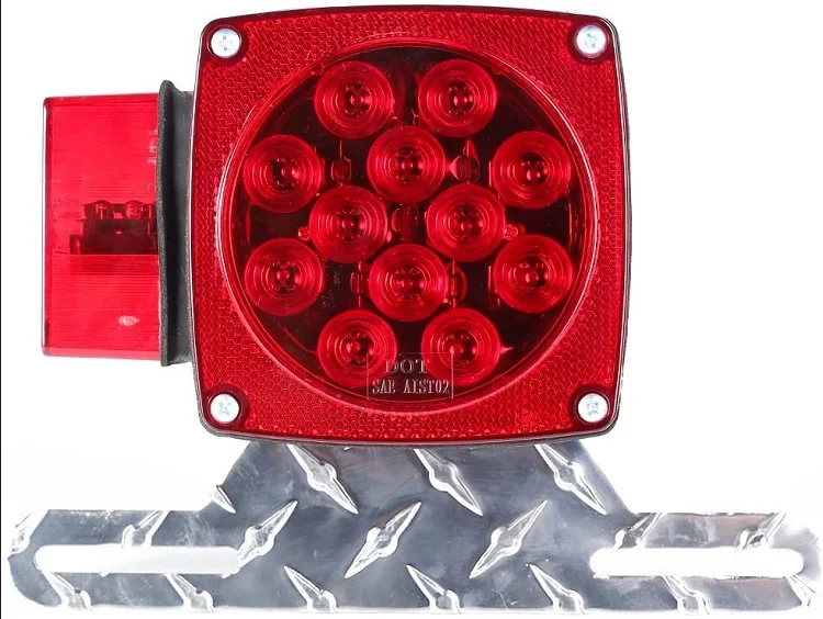 YH1847 Aluminum Trailer License Plate Light Bracket,Trailer Light Bracket camper jacks