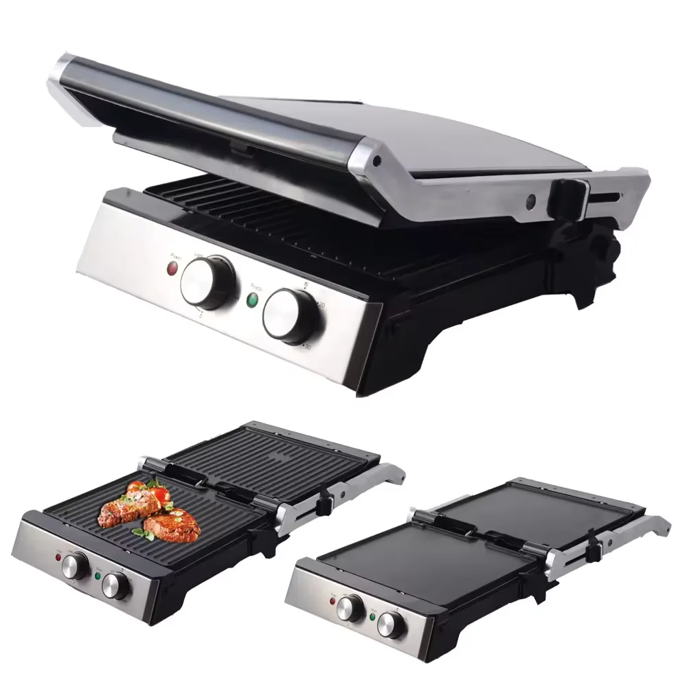 Household Toaster Digital Electric Contact Grill For Sandwich And Panini Maker