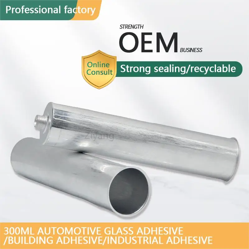 Empty Tube CUSTOM Printing For Packing Automotive Adhesive Car Window Glass Glue Black Windshield Sealer Caulking