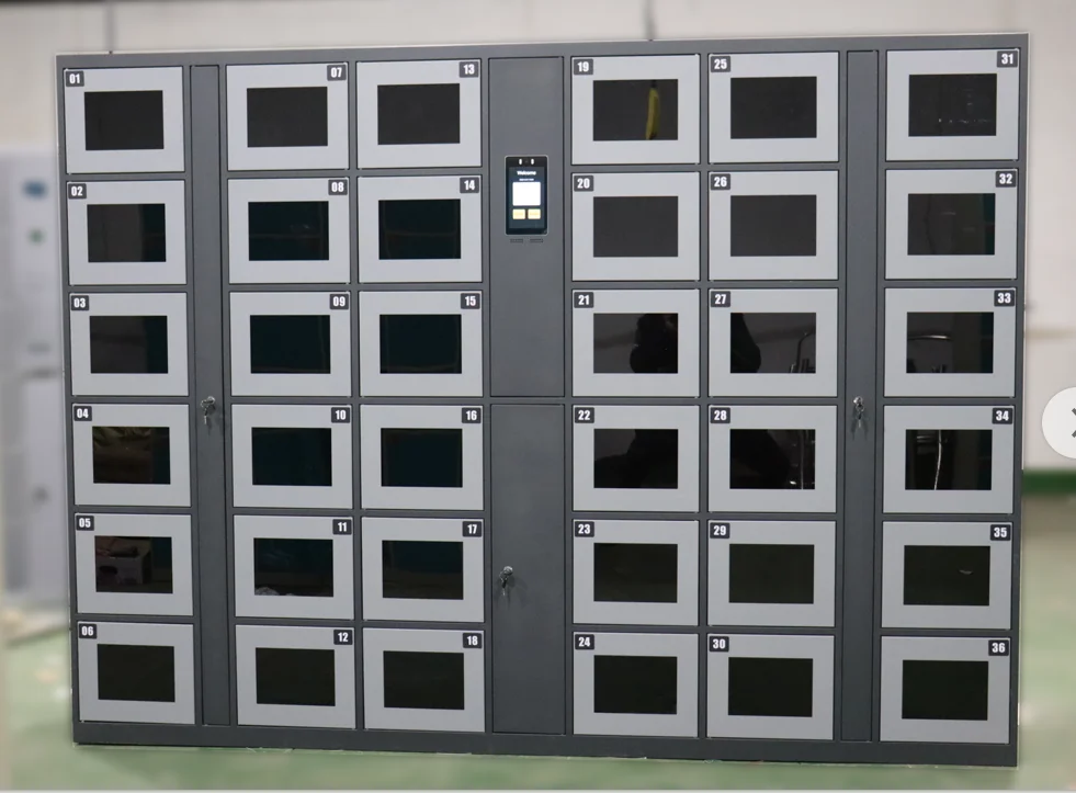 Supermarket intelligent locker with face recognition smart storage locker luggage parcel delivery locker