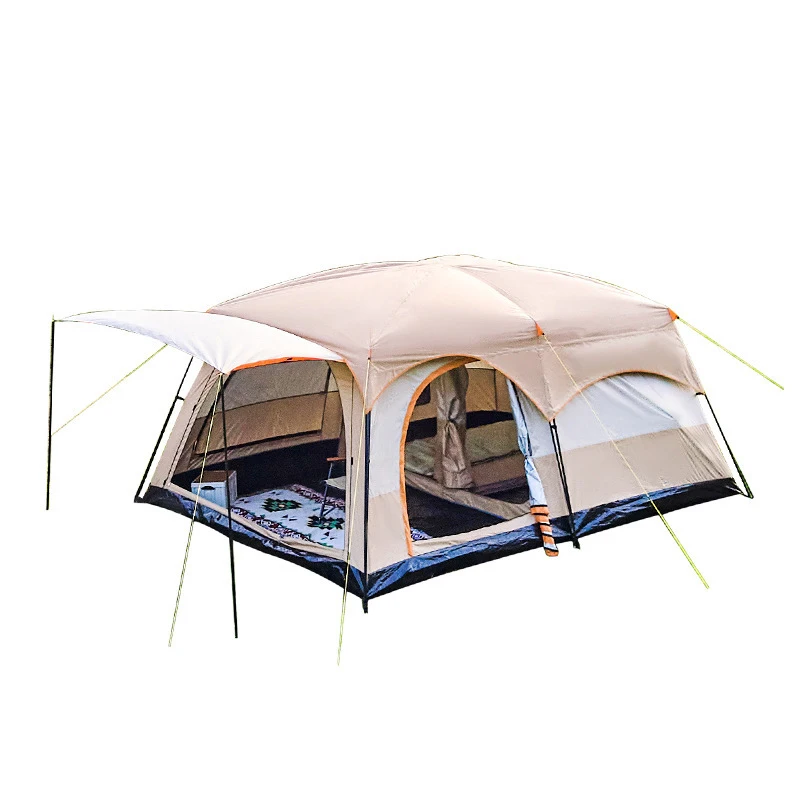 Everich Outdoor 5-8 People Glamping Double Layer Camping Tent Waterproof Outdoor Family Tents Wholesale