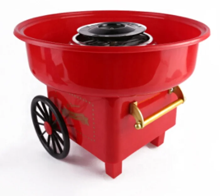 Best popular electric cotton candy maker  cart style retro mini candy cotton floss maker machine