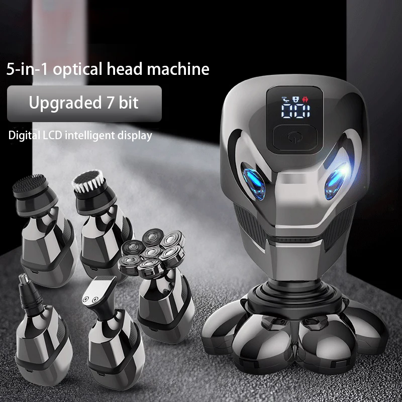 Hot sale 7D Shaver Electric Rechargeable Headshaver Waterproof Rotary Razor Beard Nose Hair Trimmer Electric Shaver for Men
