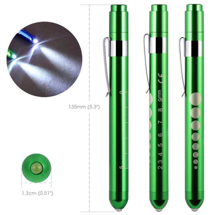 Sale pocket clip warm lamp colorful function ophthalmology LED medical pen flashlight lamp doctor nurse medical pen flashlight