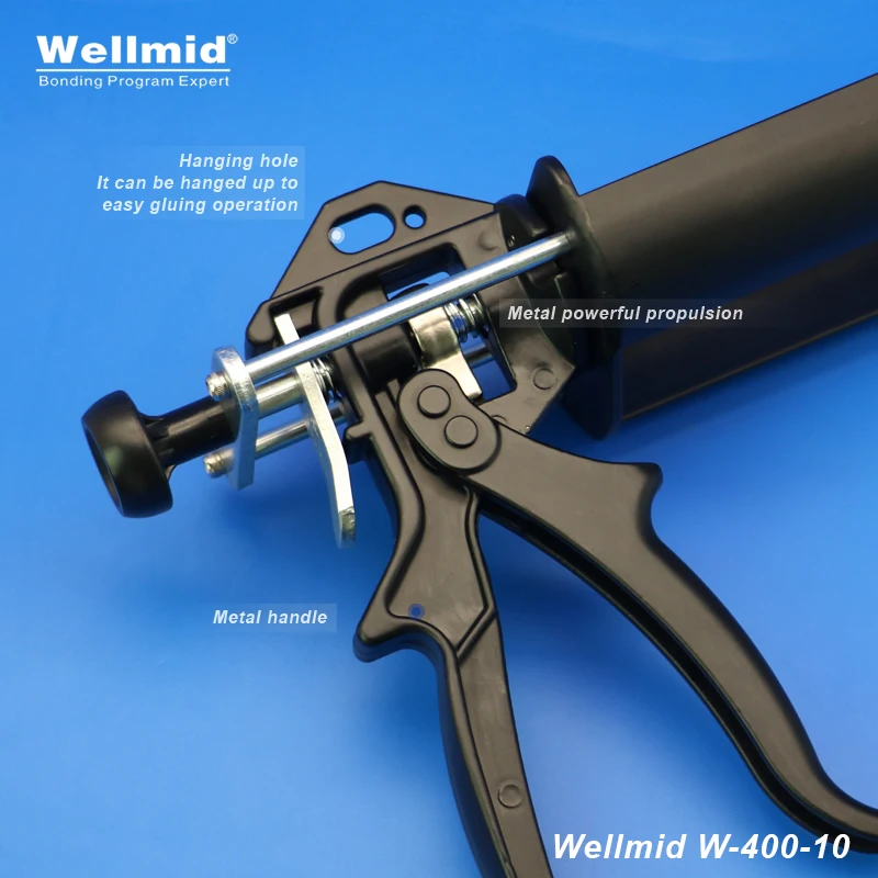 490ML 10:1 Epoxy Adhesives Dispensing Gun 2K Kit Portable Double Tube Mixing Dispenser Loctite ARALDITE 3M Cartridge AB Glue Gun