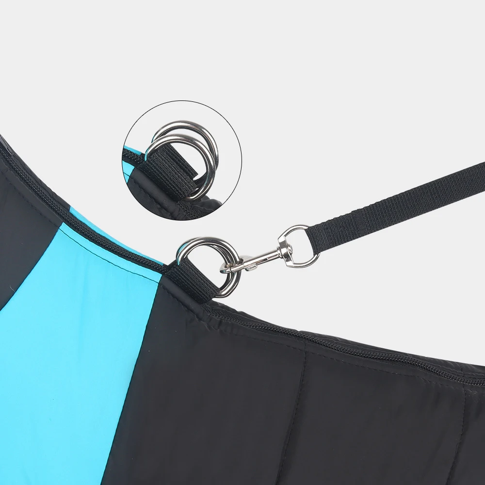 Waterproof Dog Jacket Warm Dog Coat with Zippered Leash Hole, Adjustable Dog Snow Jacket Snowsuit, Cozy Dog Winter Clothes