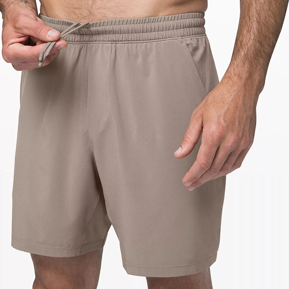 2023 Eco-Friendly Fabric Men Sweat Shorts With Logo  Quick Dry Stretch Khaki Gym Men Shorts For Men