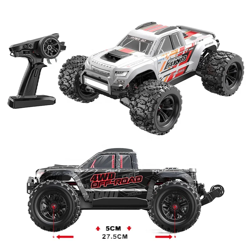 MJX R/C Hyper Go 10208 Remote Control 4WD Electric RC Trail Truck 1:10 Scale 4X4 APP Real Time Tuning All Metal Gear DVD Diff