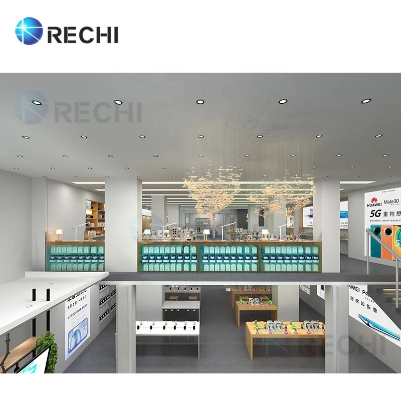  Дизайн RECHI витрина для магазина мобильных телефонов стол и дизайн украшение