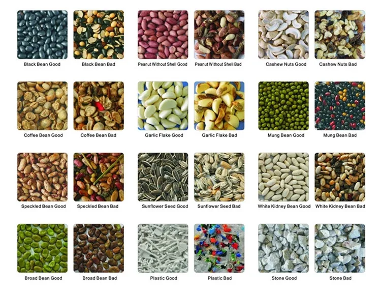 
Optical color sorter machine grain cleaning machine remove bad grains automatically 