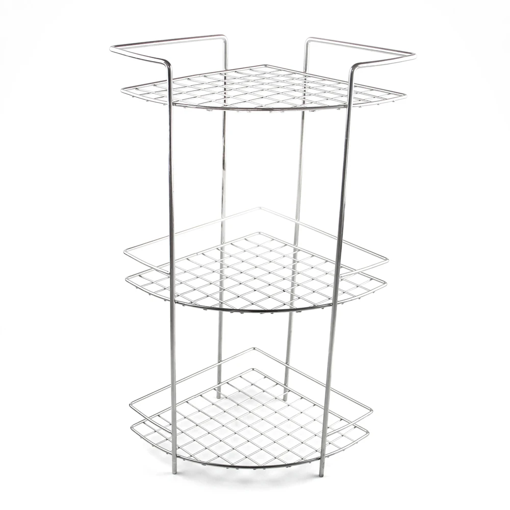 
New style 3 Tier Stainless Steel Triangle Bathroom Corner Rack Shower Caddy Corner Bathroom Shelf 