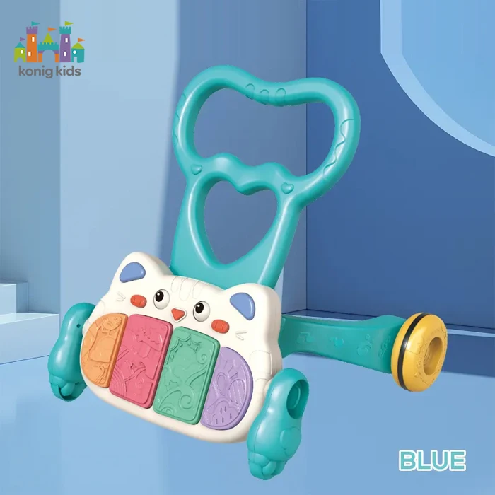 Konig Kids Wholesale Baby Learning Musical Walker Baby Stroller With Lights & Music Push Toys For Babies Learning To Walk
