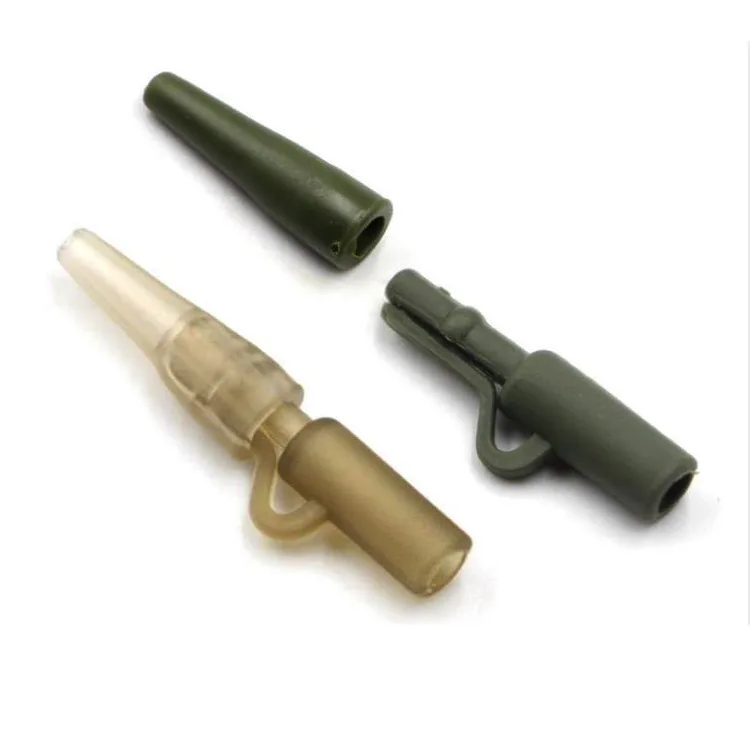 Selco Safety Lead Clip With Locking Pin Green Brown Carp Fishing Terminal Tackle Safety Clips LEAD CLIP