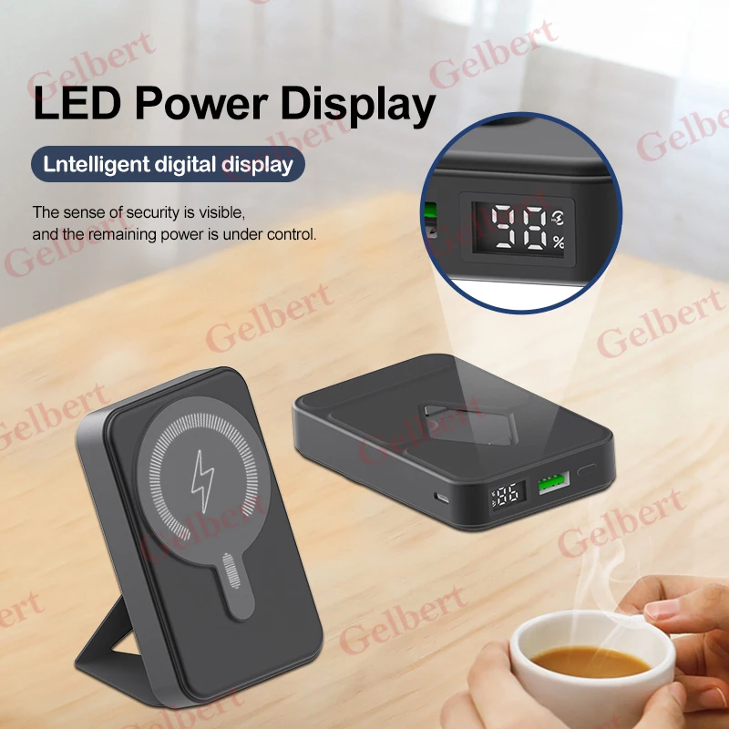 New Wireless Powerbank Fast Charging PD 20W Slim Power Bank Magnetic Portable Phone Battery Pack For iPhone 14 13 12 Laptop