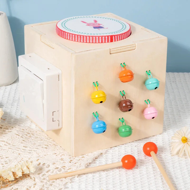 Educational Children Music Intelligence Box Multi-functional Musical Instrument Wooden Toys for Kids Montessori Wisdom Box Toy