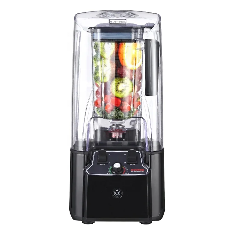 2022 коммерческий домашний сенсорный переключатель для ресторана, звукоизоляционная крышка, тихий большой блендер для смузи