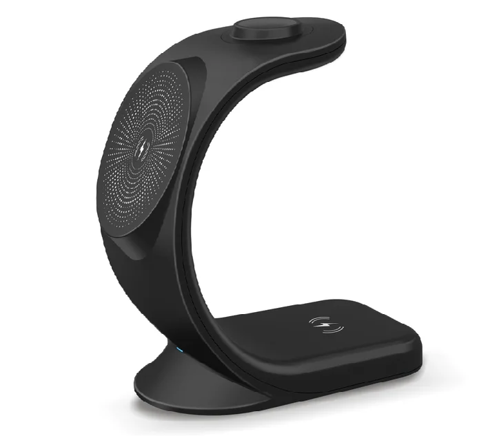 New design Multi-function 3 in 1 Wireless Charger magnet Stand Fast Charging Cell Phone Holder