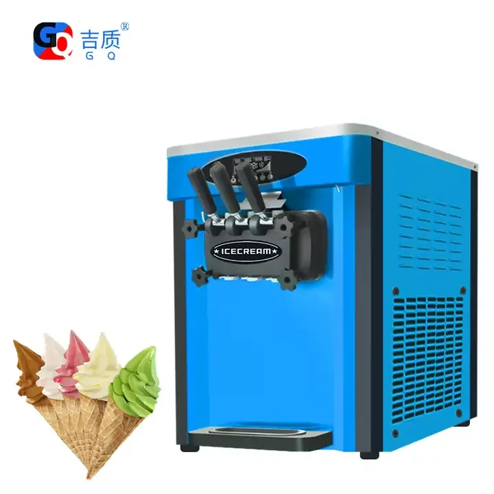 GQ-25CT New Commercial Ice Cream Machine large hopper made in China factory price(CE certificate) three flavors