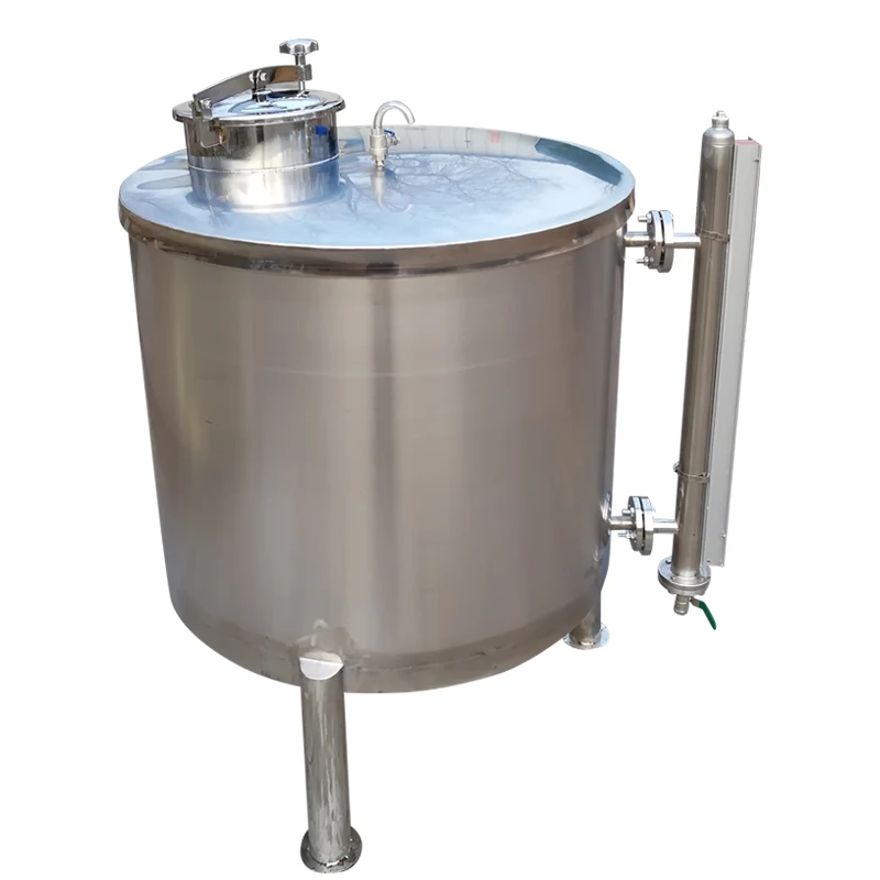Customizable PLC controlled chemical storage tank Stainless steel tank with level gauge
