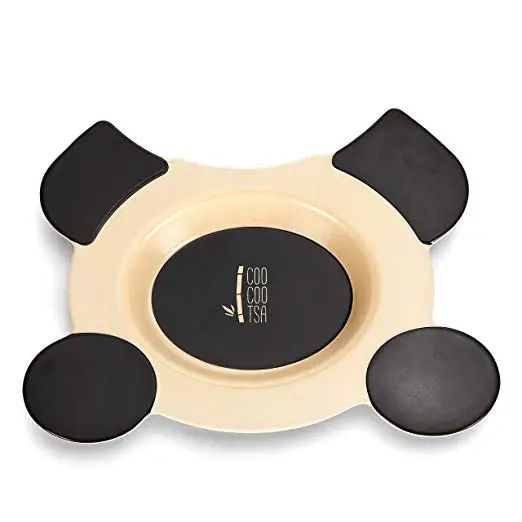 Wholesale price  Baby Kids Cartoon Bamboo Fiber Tableware Feeding Dishes Children Bowl Plate Dinner Set Dinnerware