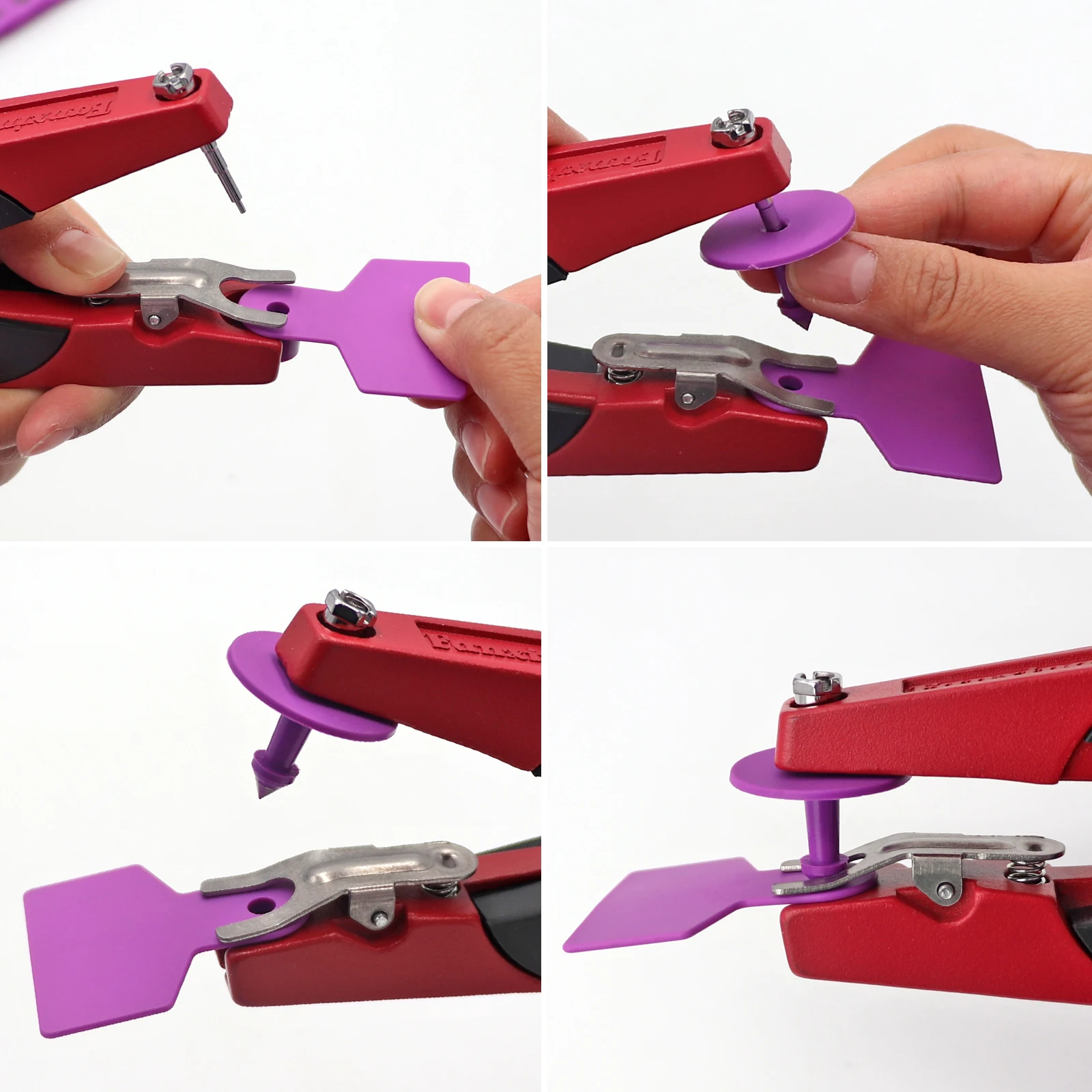 Animal Marker Custom Hog Ear Tag 4*5cm Pig Ear Tag With Logo Number Laser Printing for Animal Management Breeding