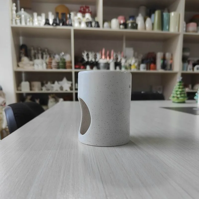 Low Moq Minimalistic Design Ceramic Candle Melt Holder Fragrance Ceramic Wax Warmer Oil Burner
