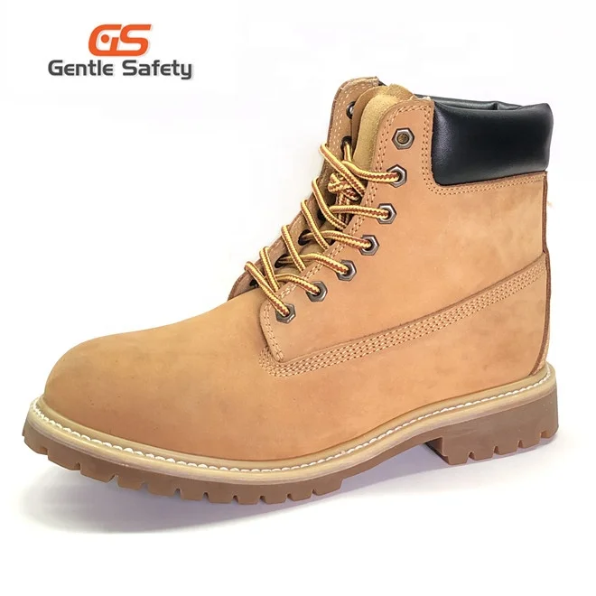 High Quality Working Nubuck Leather Goodyear Safety Boots
