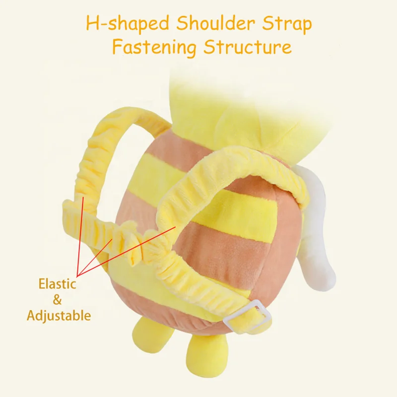 2023 Quality Cute Bee Anti Fall Backpack Head Protect Baby Pillow 4 Newborn Infant Toddler Wholesale Retail