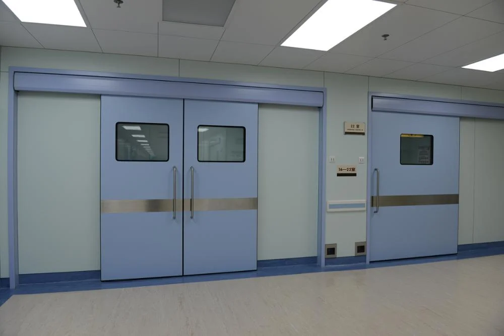 Automatic sliding hospital doors galvanized sheet or stainless steel medical sliding doors
