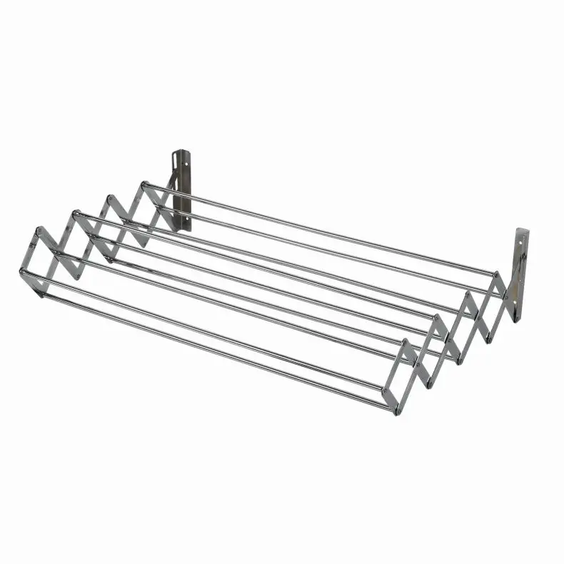 High Level Drying Rack on the Wall and Jeans Hanger Use in Outdoor  Clothes Rack Wall Mounted Extendable Towel Rack